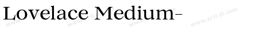 Lovelace Medium字体转换